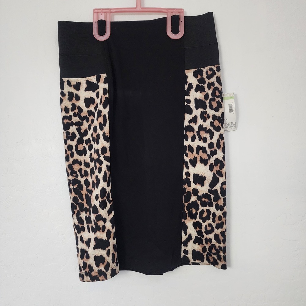 NWT Bongo cheetah Leopard pencil skirt medium